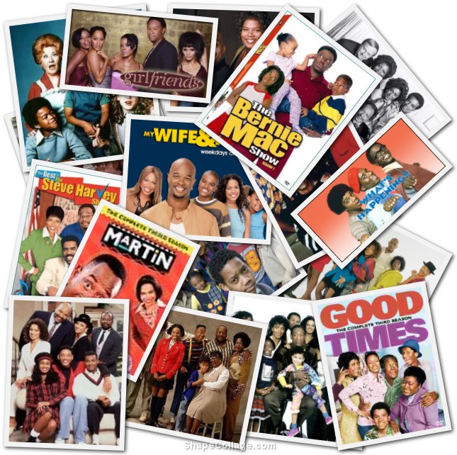 Black sitcoms image from shapecollage.com