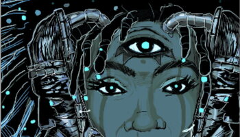 John Jennings book cover for Ytasha Womack’s book Afrofuturism