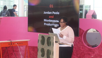 student 3 presenting