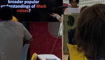 student 3 presenting