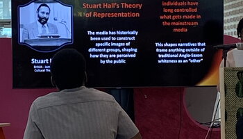 student 3 presenting
