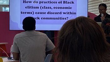student 1 presenting