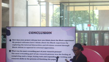 student 1 presenting