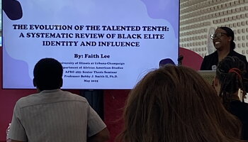 student 1 presenting