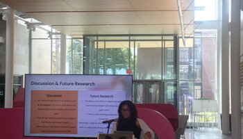 student 2 presenting