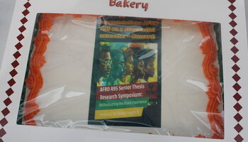 Decorated cake for AFRO 495 symposium