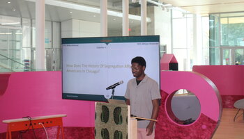 student 5 presenting