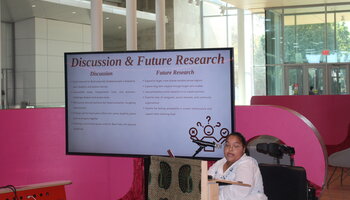 student 8 presenting