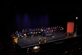 All presenters for convocation on stage