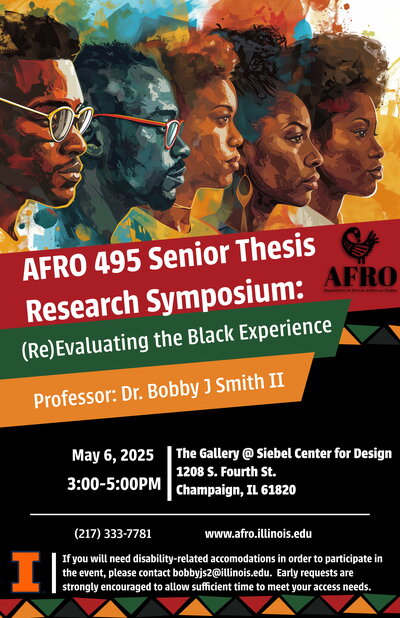 AFRO 495 senior thesis flyer