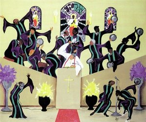 African American church painting