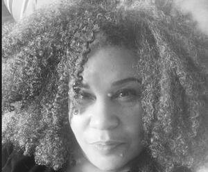 Black and white photograph of Ruth Robin Collymore-Henry