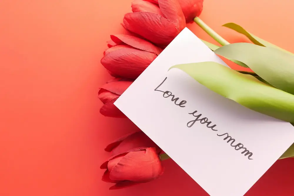Flowers and Card